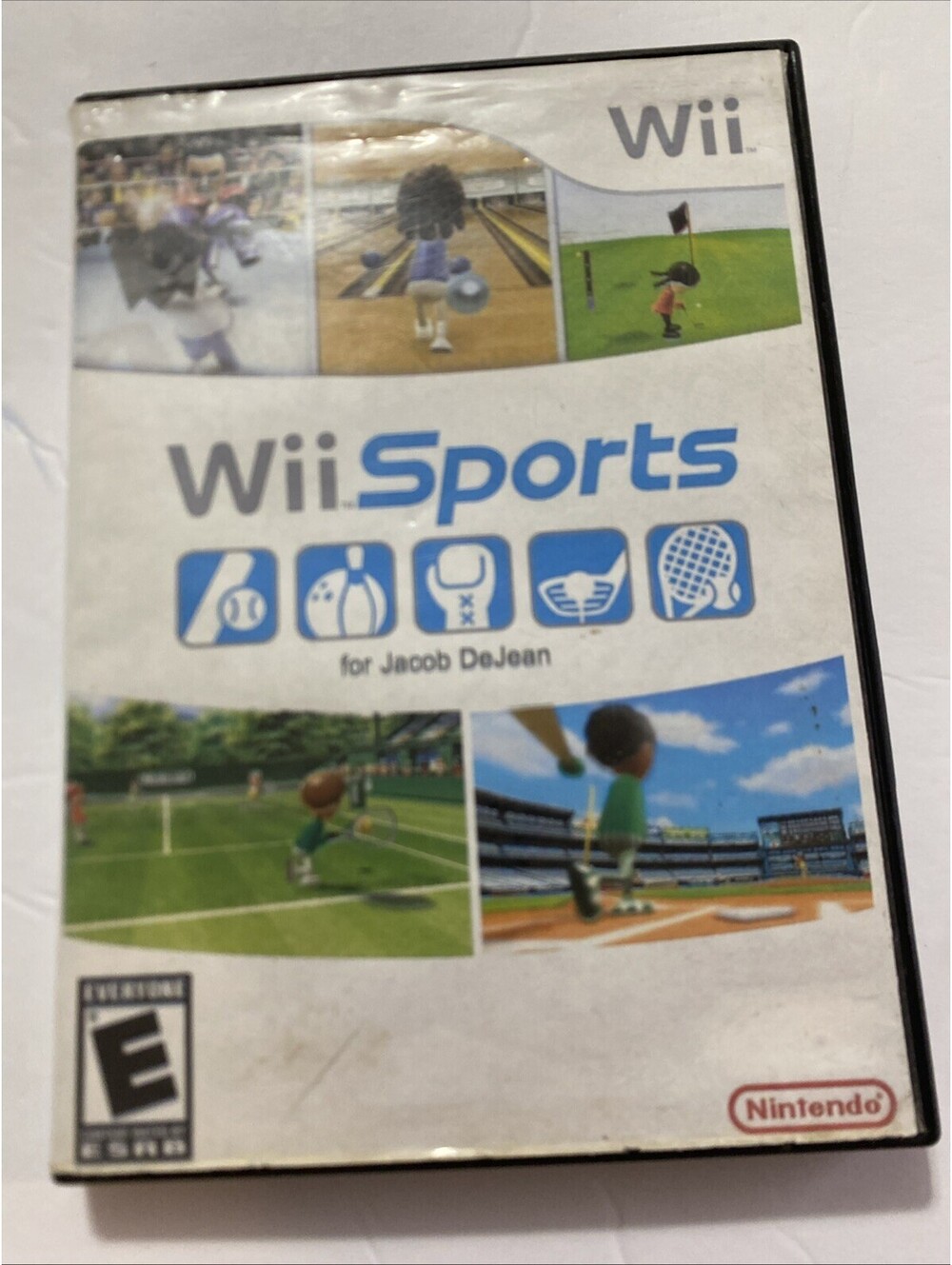 Wii Sports Nintendo Select Edition w/ Hard Case Complete CIB w/ Resort Manual